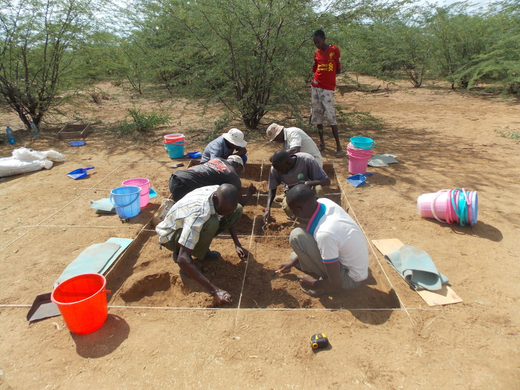 The team is excavating the living quarters at Murua Olkileku